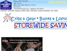 Tablet Screenshot of lullabyeshop.com